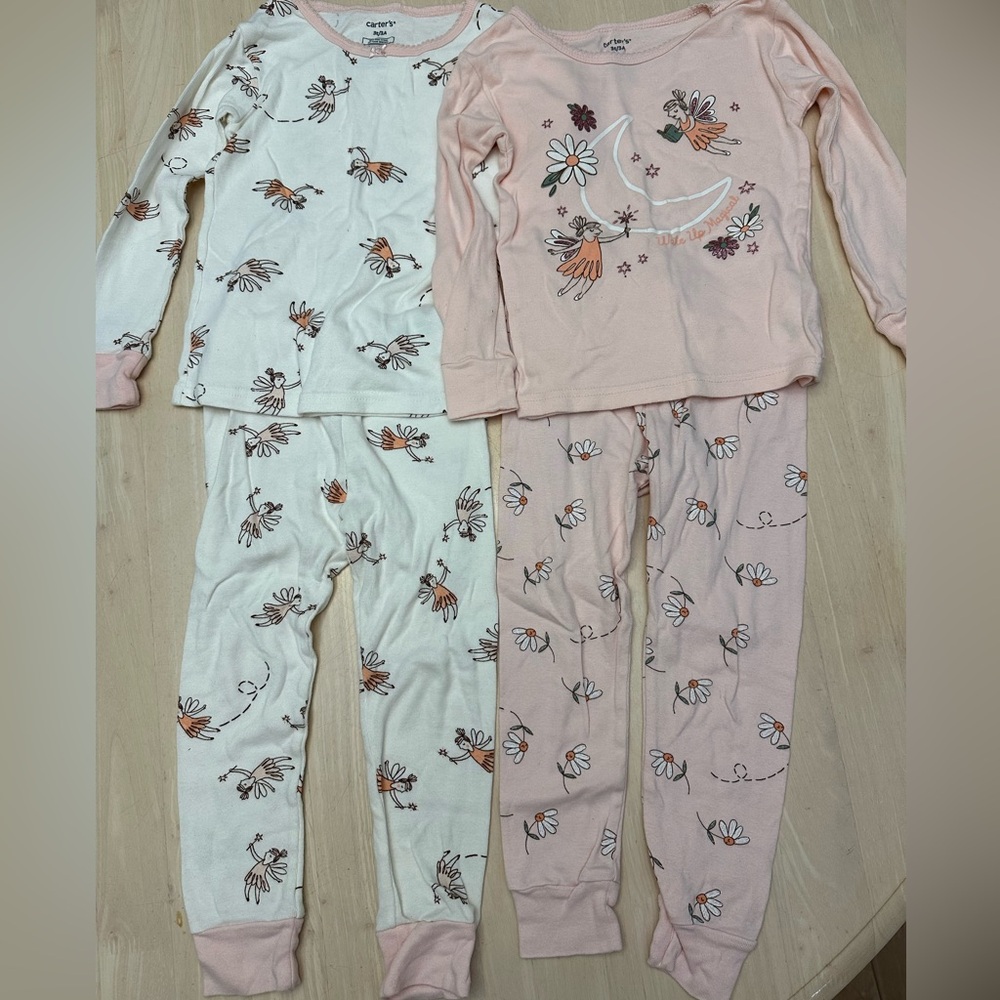 Carters Fairy 4-Piece Matching Long Sleeve Pajama Set